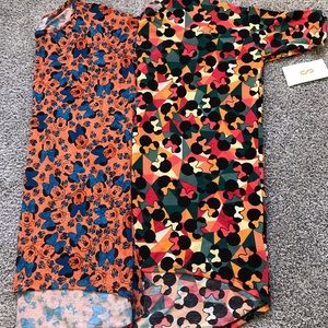 NWT Lot of 2 S Disney LuLaRoe Irma tops minnie